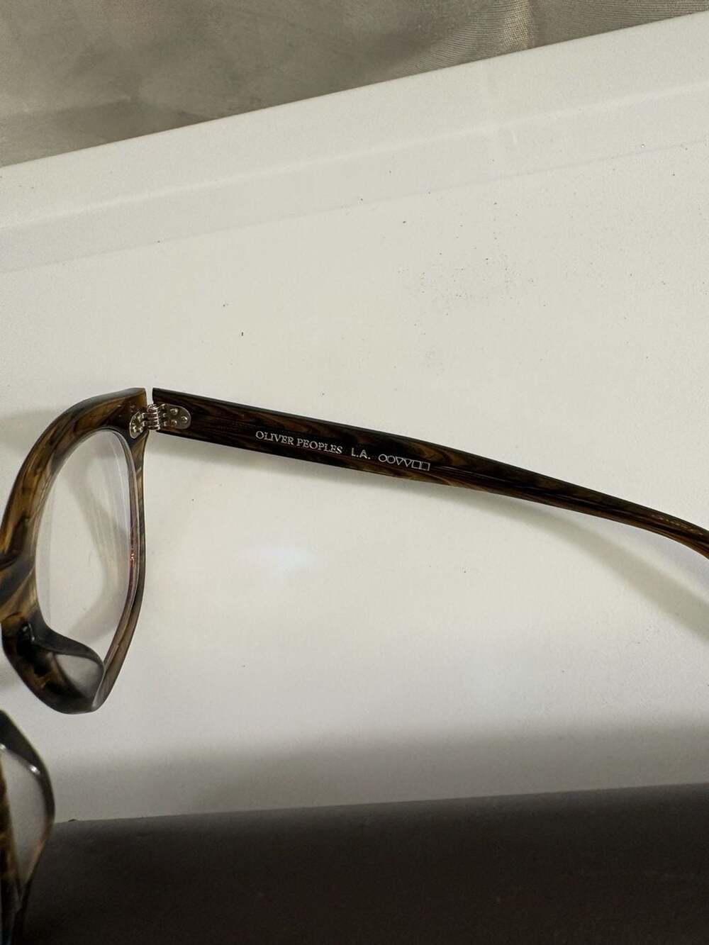 Oliver Peoples Boudreau L.A. 48-22 Tortoise Eyeglasses - Picture 4 of 9